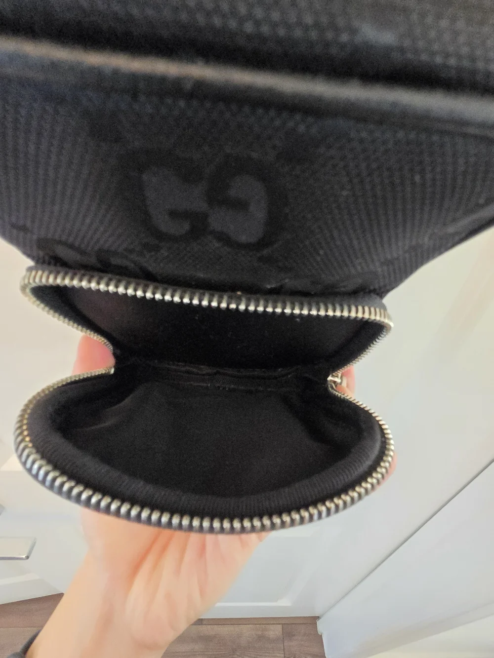 Authentic Gucci Black Mini Crossbody Off The Grid GG Bag